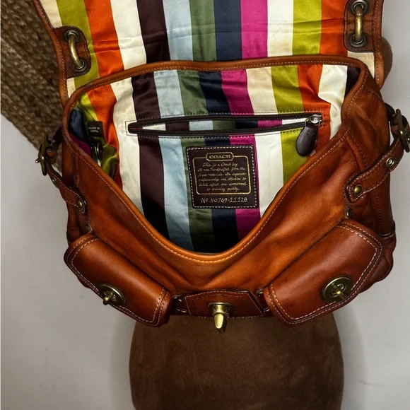 SOLD — Coach 65th Anniversary Legacy Leigh Satchel in Whiskey 11128 - Picture 7 of 9